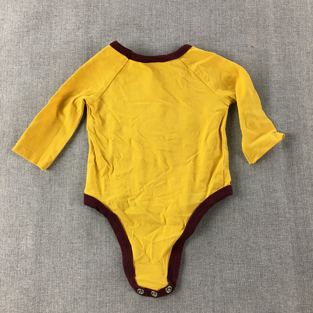 Harry Potter Newborn Baby Romper Size 0000 Yellow One-Piece Top