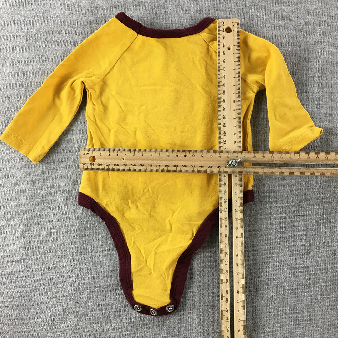 Harry Potter Newborn Baby Romper Size 0000 Yellow One-Piece Top