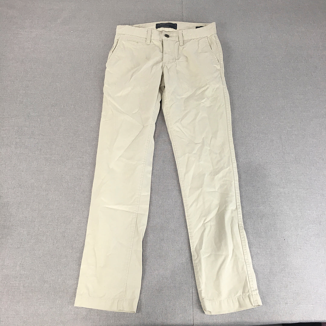 Angelo Litrico By C&A Chino Pants Size 30 Cream Beige Slim Fit