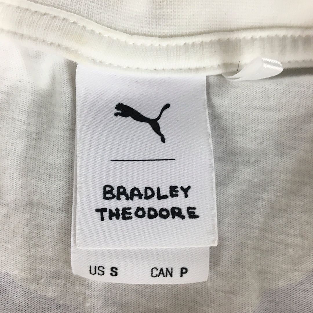 Puma x Bradley Theodore Mens T-Shirt Size S White Short Sleeve Tee