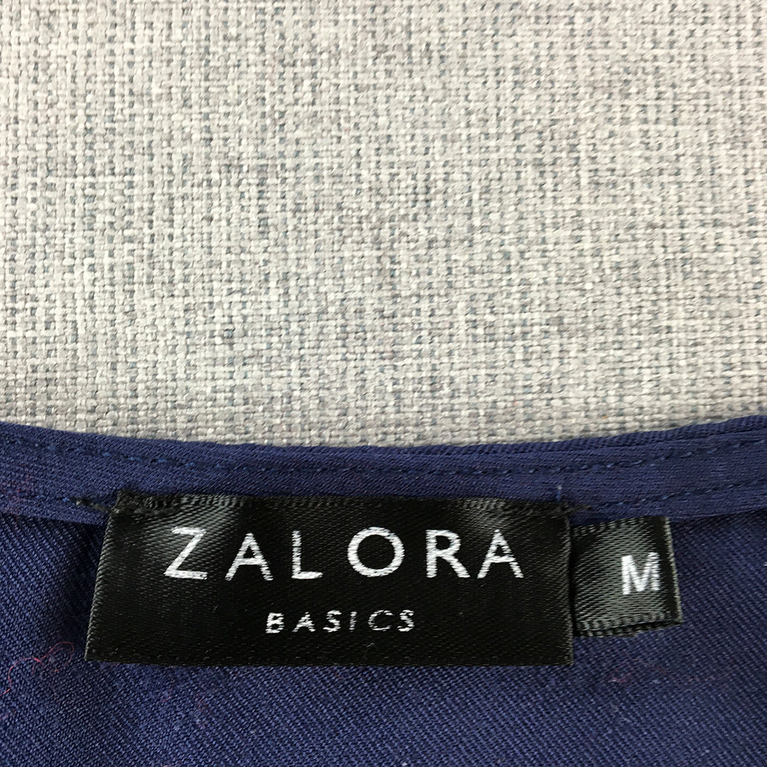 Zalora Womens A-Line Dress Size M Purple Mini Short Sleeve