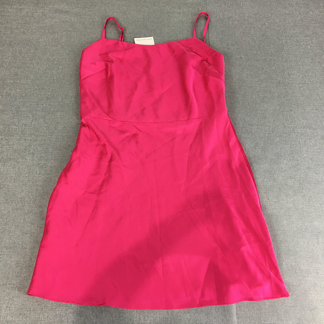 NEW Fayt Refined Womens Mini Dress Size 10 Pink Sleeveless Fayt The Label