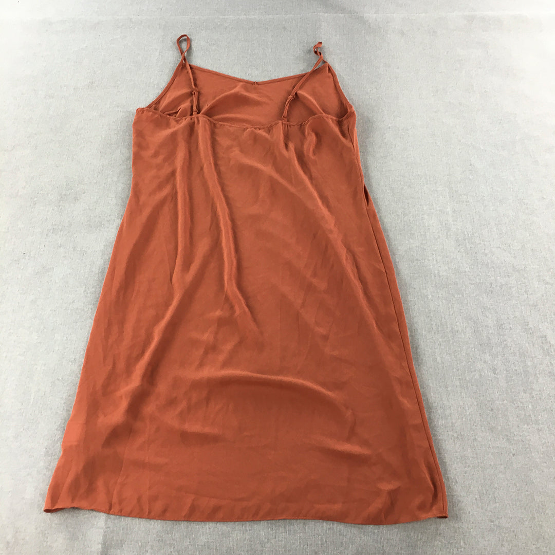 Portmans Womens Mini Dress Size 14 Brown Sleeveless