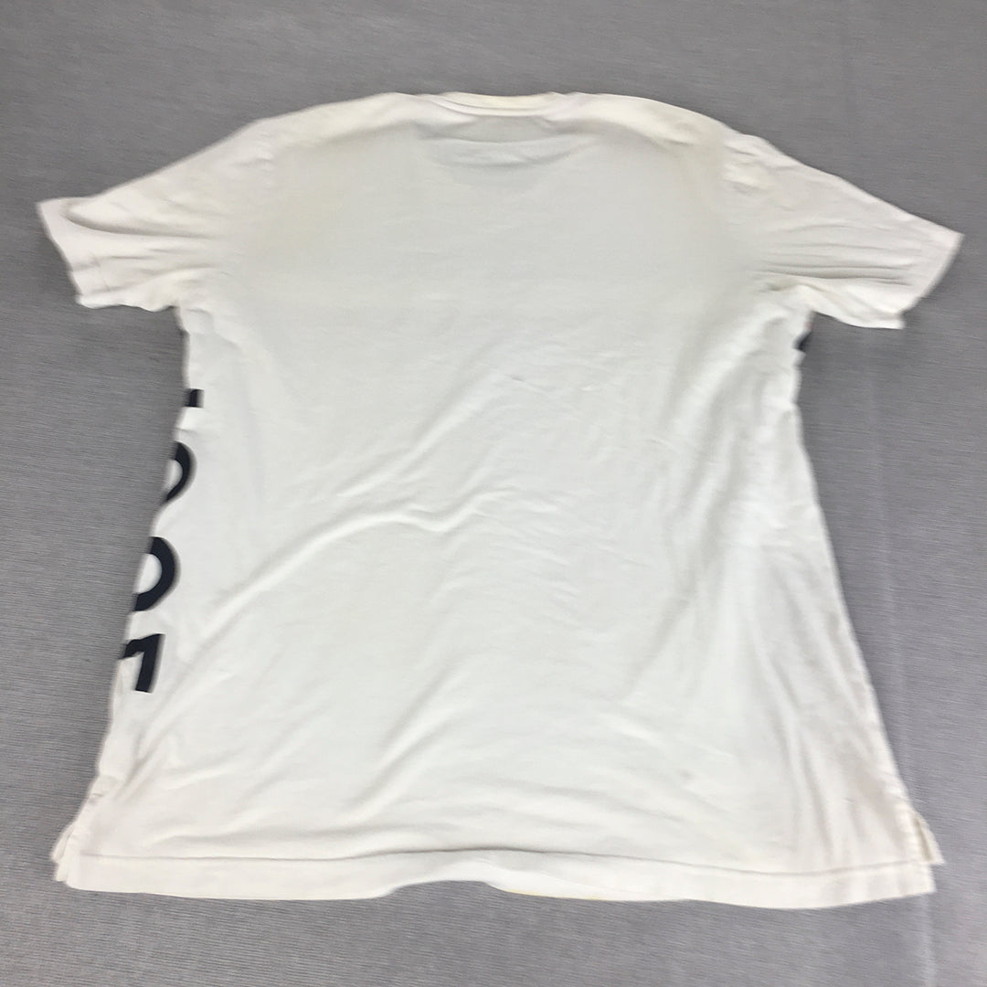 Tommy Hilfiger Mens T-Shirt Size XL White Short Sleeve Tee