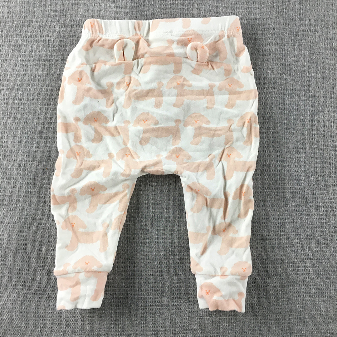 Seed Heritage Baby Girls Pants Size 000 (0 - 3 Months) Pink White