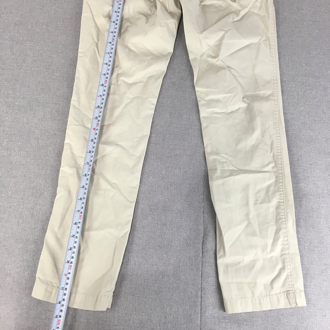 Angelo Litrico By C&A Chino Pants Size 30 Cream Beige Slim Fit