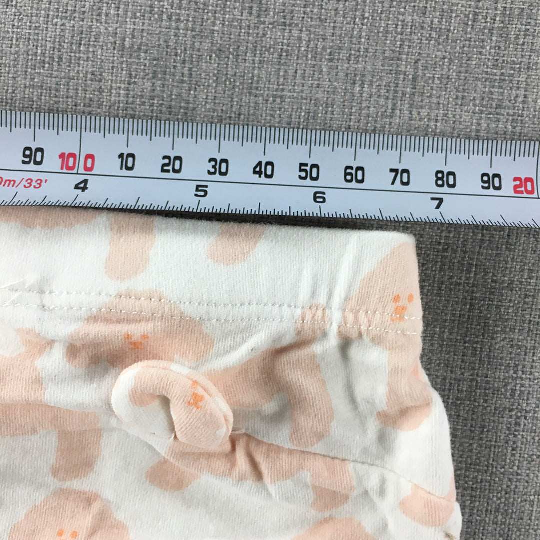 Seed Heritage Baby Girls Pants Size 000 (0 - 3 Months) Pink White