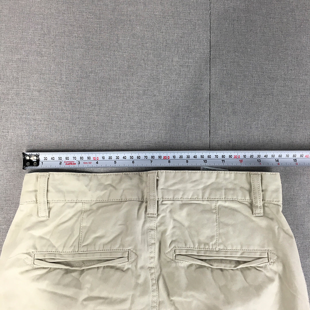 Angelo Litrico By C&A Chino Pants Size 30 Cream Beige Slim Fit