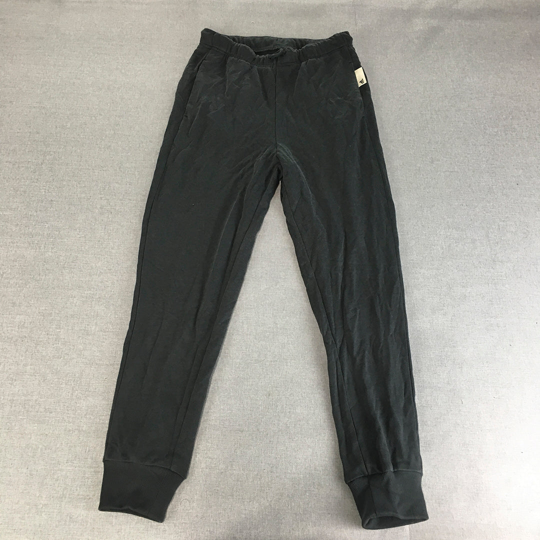 Adidas Mens Tracksuit Pants Size S Black Elastic Waist Drawstring Pockets Jogger