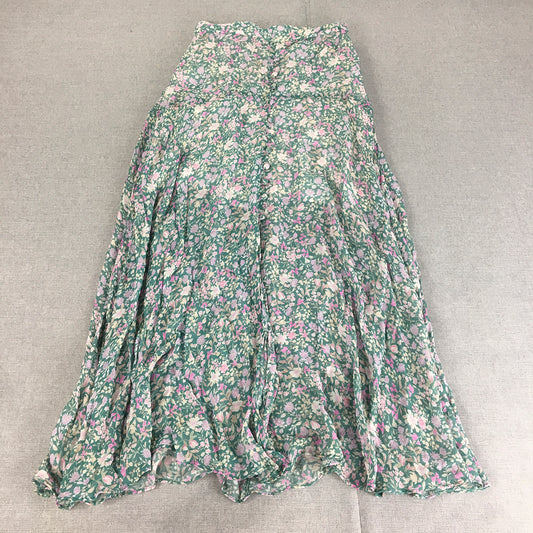 Forever New Womens Maxi Skirt Size 6 Green Floral