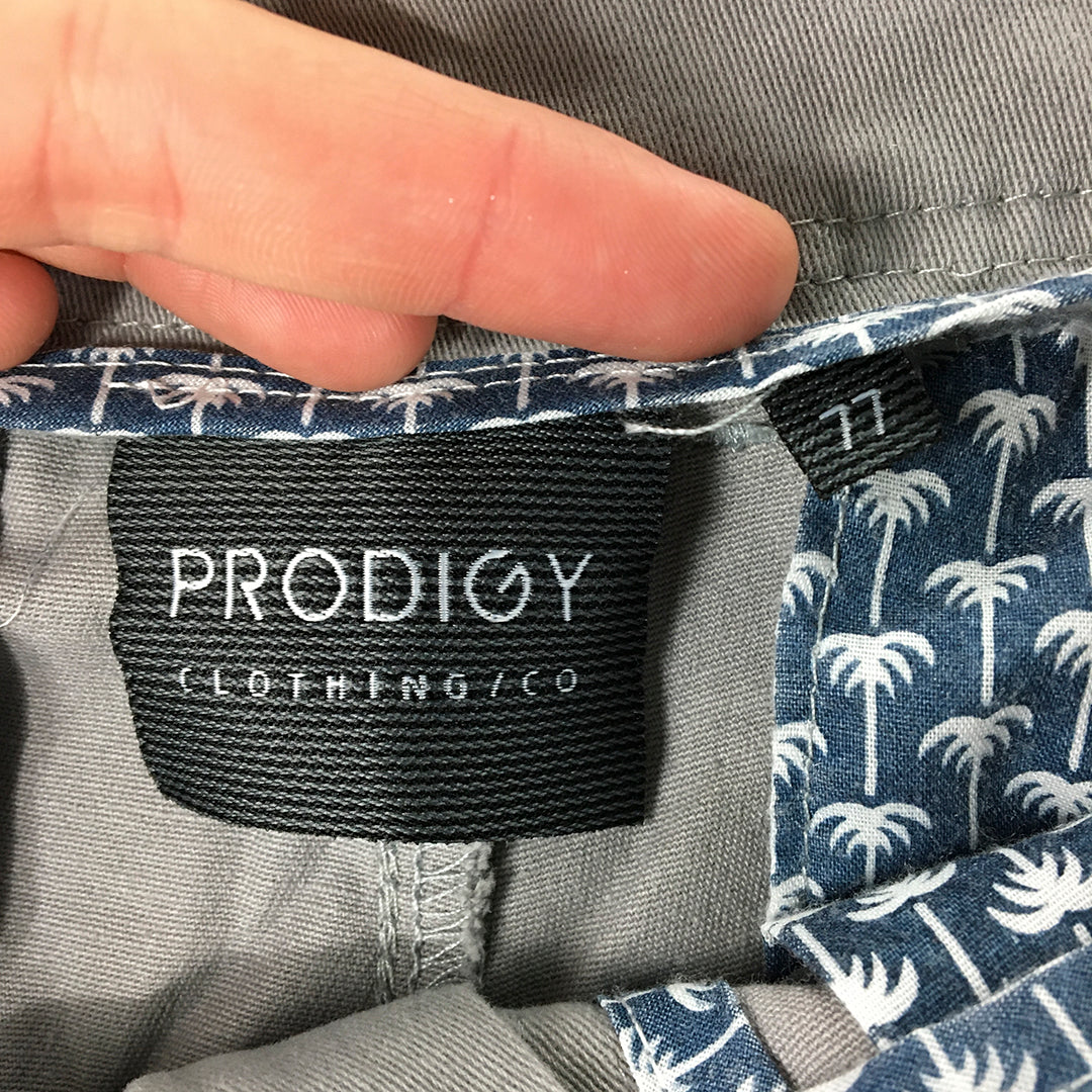 Prodigy Mens Shorts Size 30 Grey Cargo Pockets