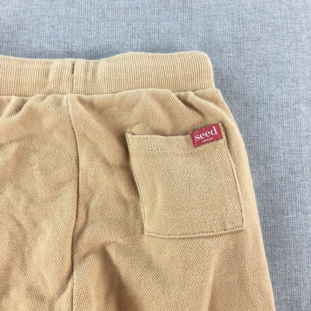 Seed Heritage Kids Girls Jogger Pants Size 5 Brown Drawstring Tracksuit