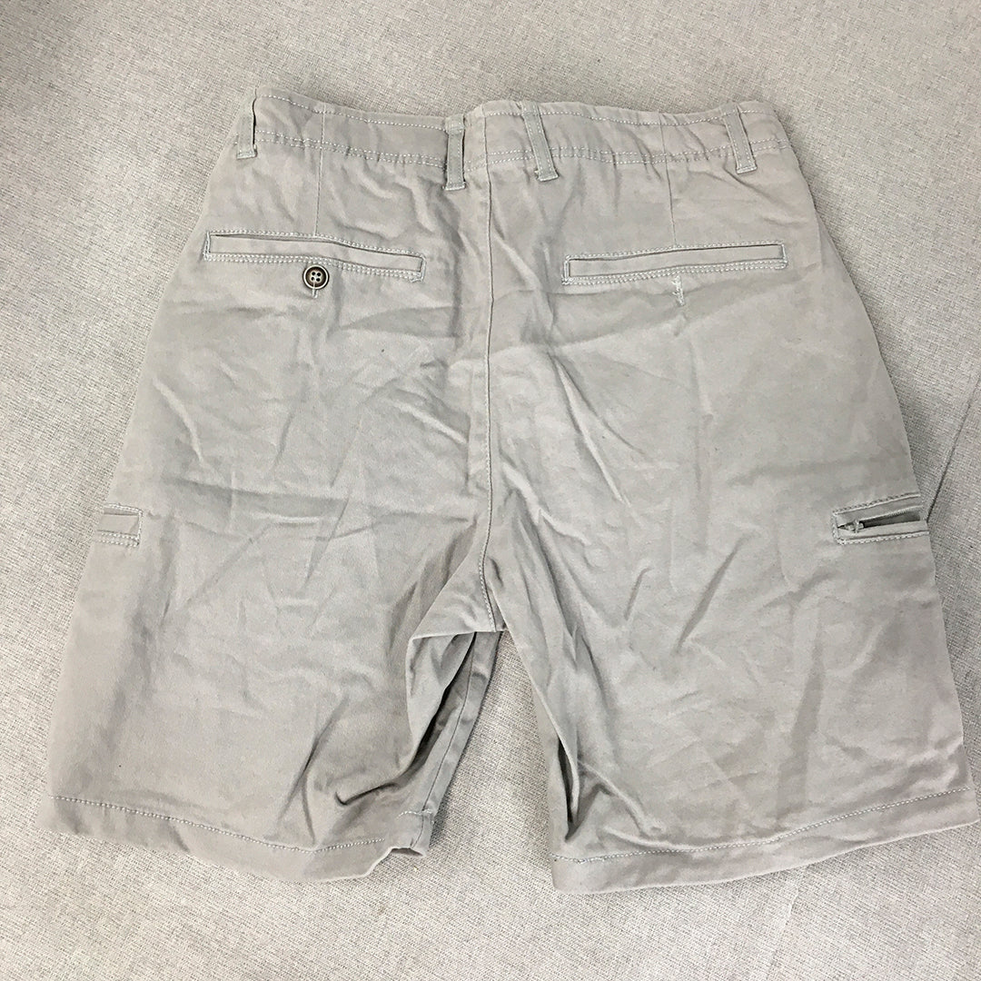 Prodigy Mens Shorts Size 30 Grey Cargo Pockets