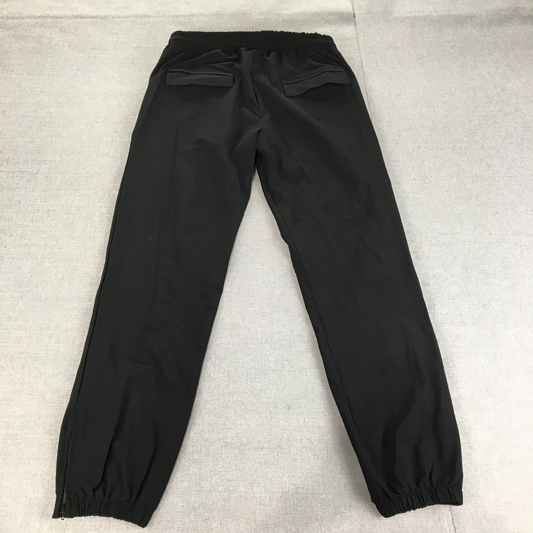 Boohoo Man Jogger Pants Size M Black Pockets Elastic Waist Cuffs