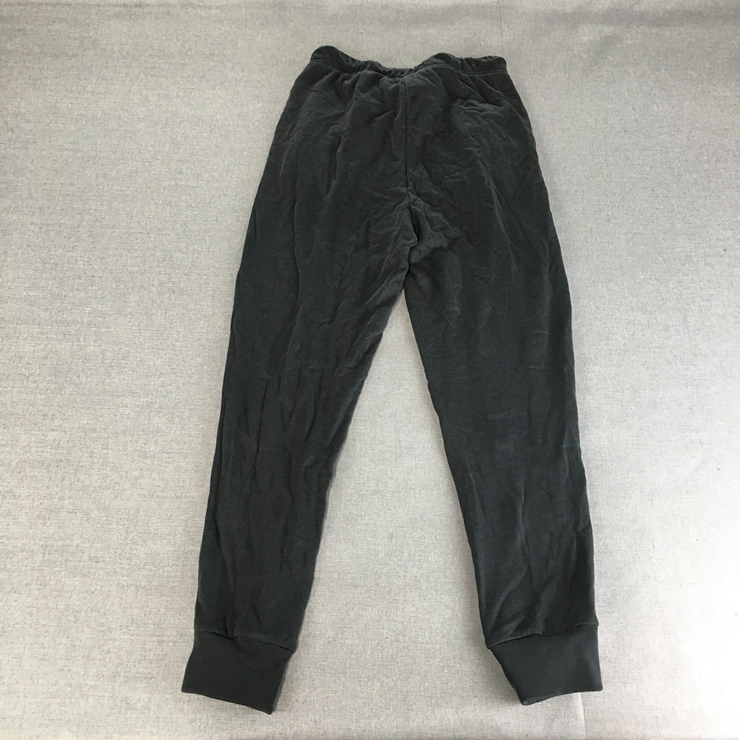 Adidas Mens Tracksuit Pants Size S Black Elastic Waist Drawstring Pockets Jogger