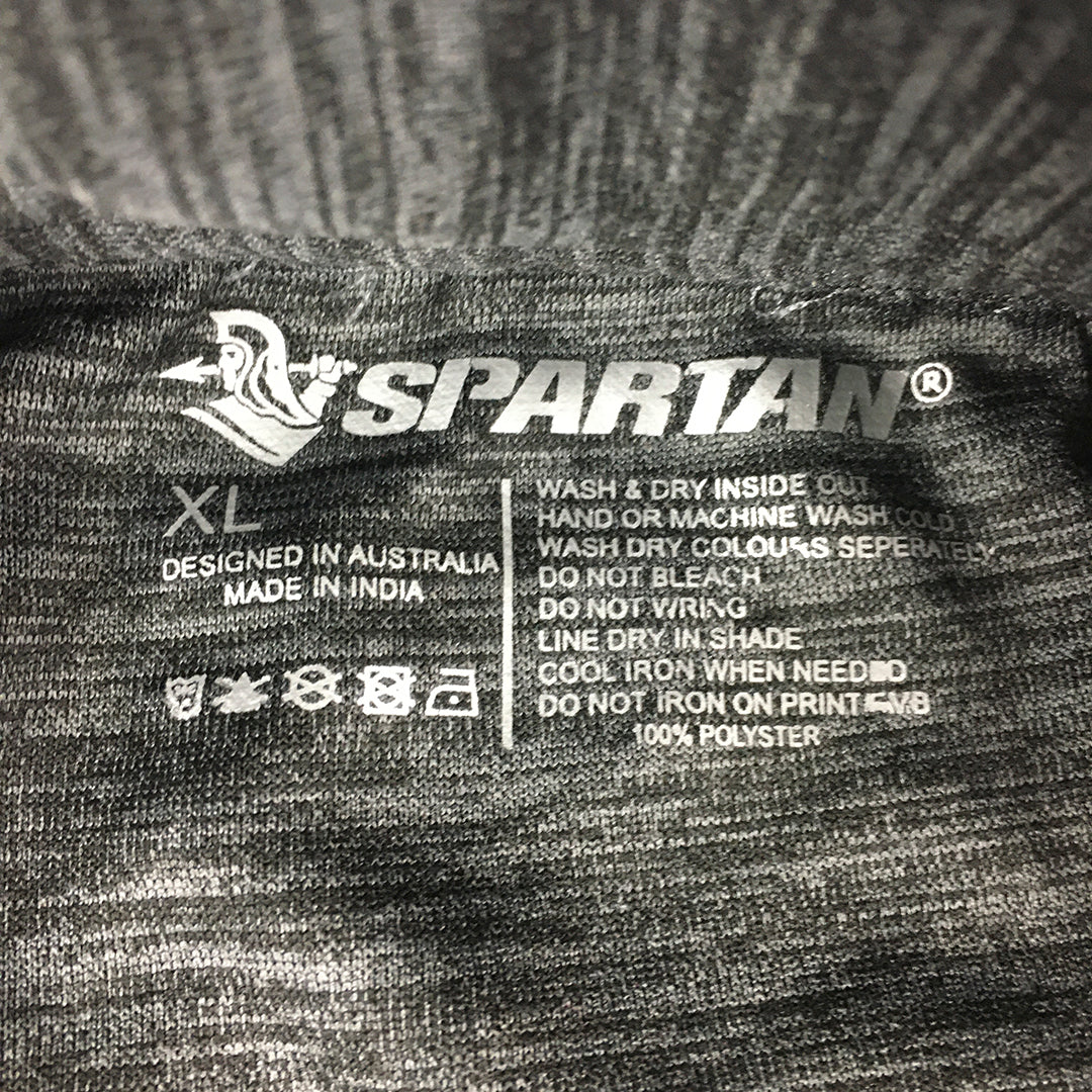 Spartan Womens Jacket Size XL Grey Zip-Up Mock Neck Pockets Windbreaker