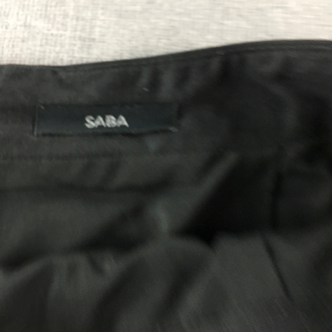 Saba Womens Wool Pencil Skirt Size XL Black Straight