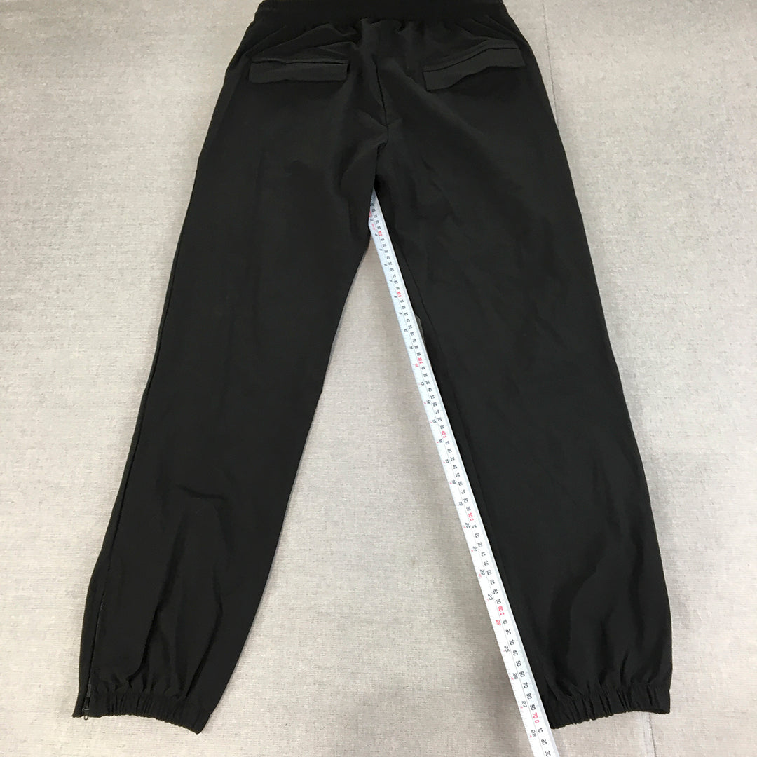 Boohoo Man Jogger Pants Size M Black Pockets Elastic Waist Cuffs