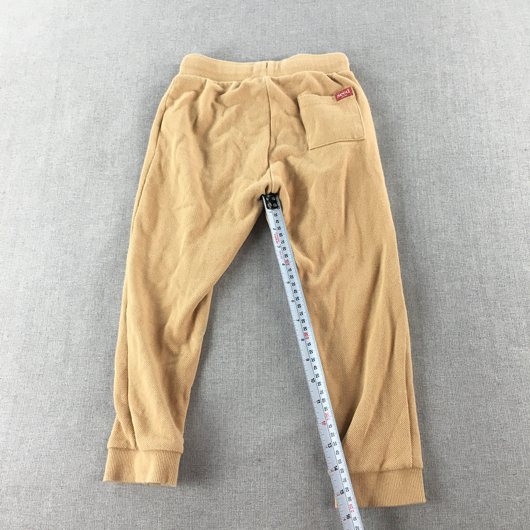 Seed Heritage Kids Girls Jogger Pants Size 5 Brown Drawstring Tracksuit