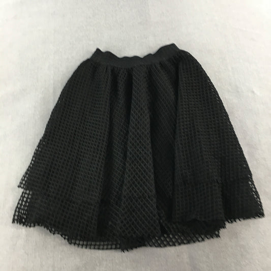 Valleygirl Womens A-Line Skirt Size S Black Elastic Waist