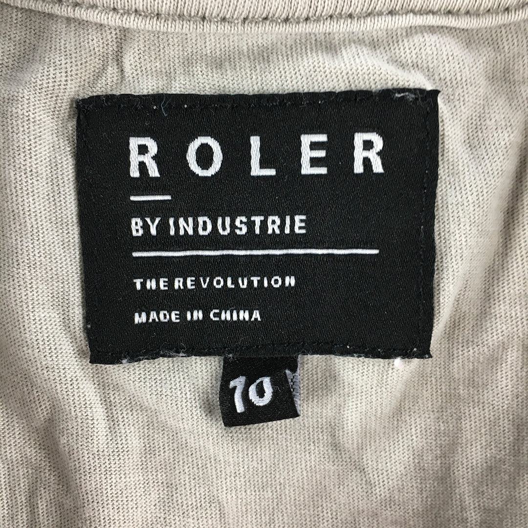 Roler By Industrie Kids Boys Tank Top Size 10 Grey Logo Sleeveless Shirt