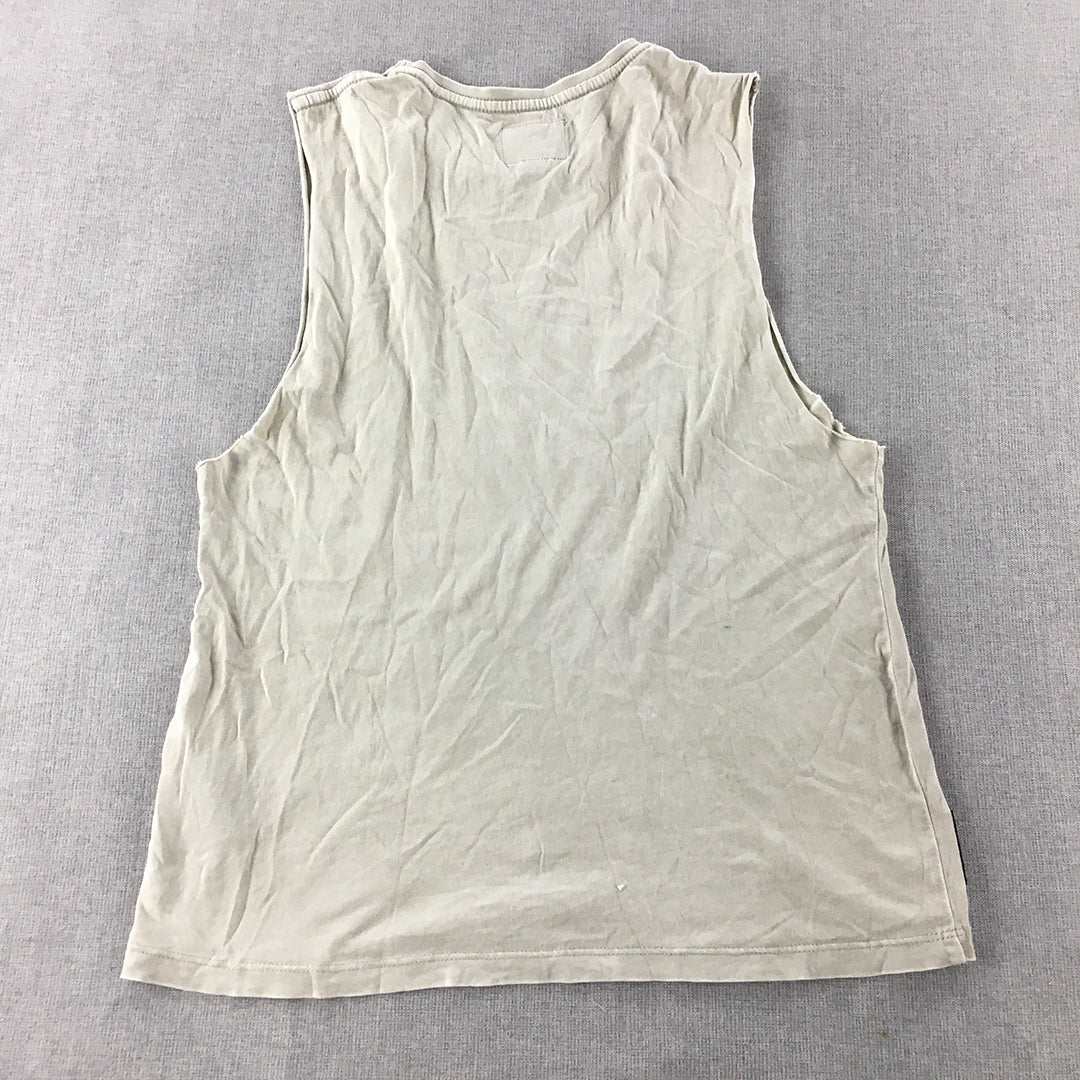 Roler By Industrie Kids Boys Tank Top Size 10 Grey Logo Sleeveless Shirt