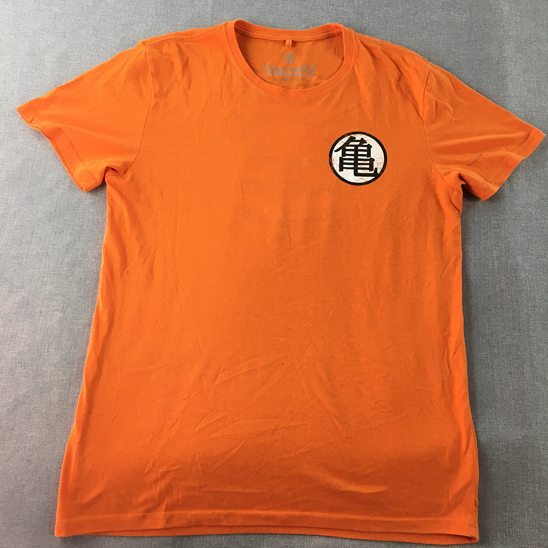 Dragonball Z Mens T-Shirt Size M Orange Short Sleeve Anime Tee