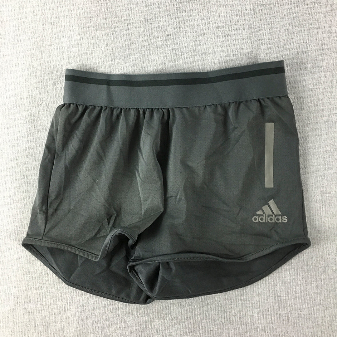 Adidas Womens Shorts Size XS Black Logo Elastic Waist Running Gym