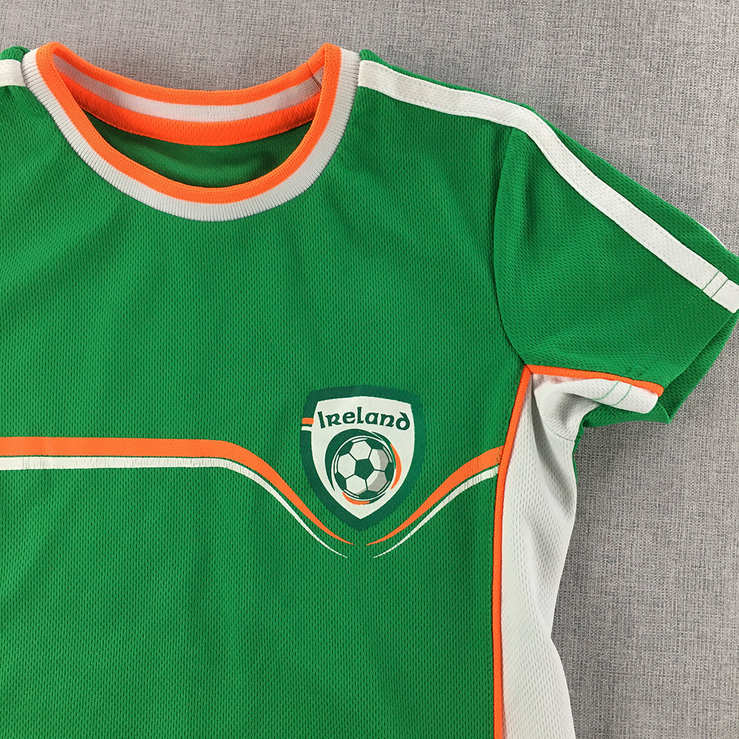 Ireland International Football Team Jersey Kids Boys Size 9 Green Kit Shirt