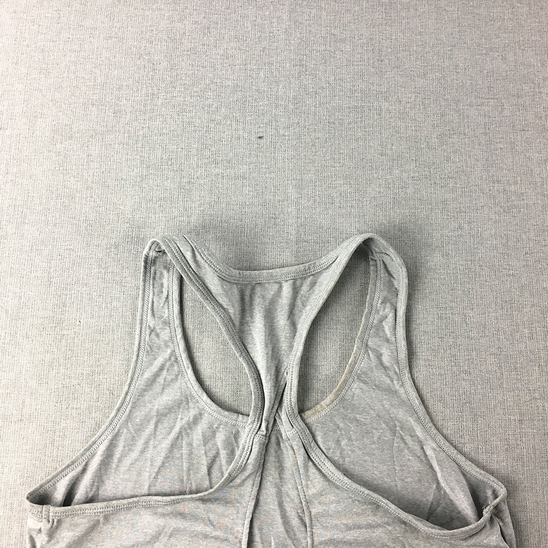 Reebok Womens Tank Top Size M Grey Sleeveless Singlet Shirt