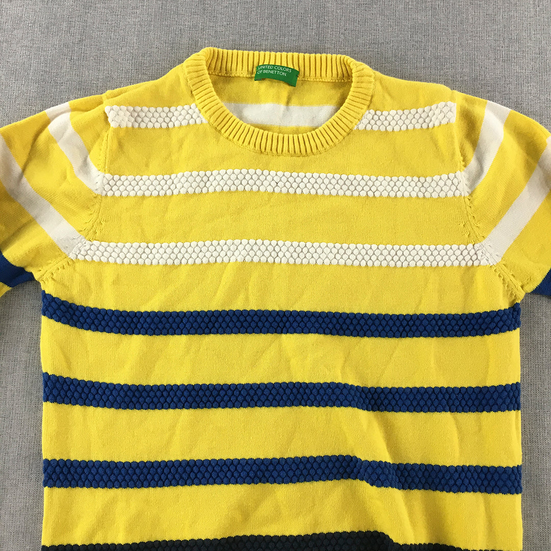 United Colors Of Benetton Kids Boys Knit Sweater Youth Size L (10 - 12 Years)