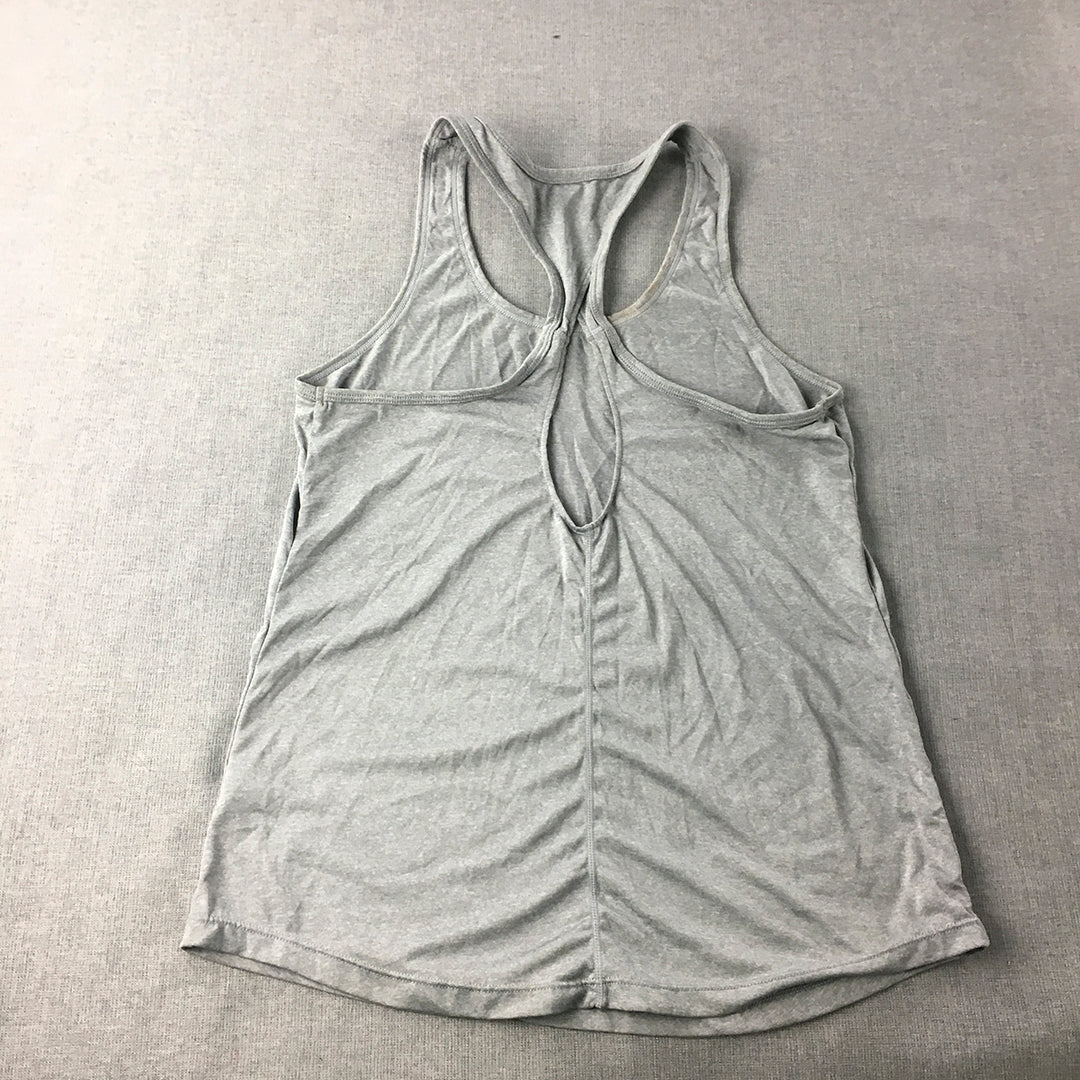 Reebok Womens Tank Top Size M Grey Sleeveless Singlet Shirt