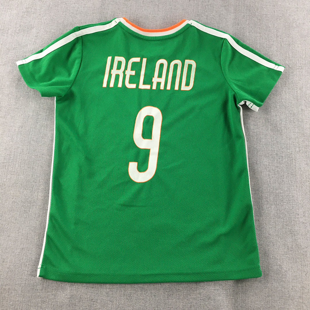 Ireland International Football Team Jersey Kids Boys Size 9 Green Kit Shirt