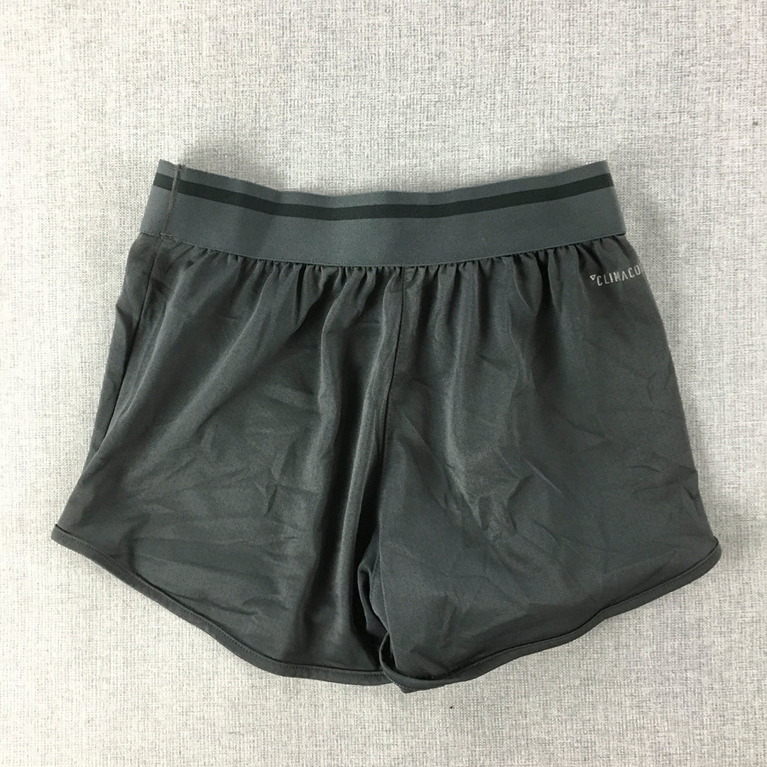 Adidas Womens Shorts Size XS Black Logo Elastic Waist Running Gym