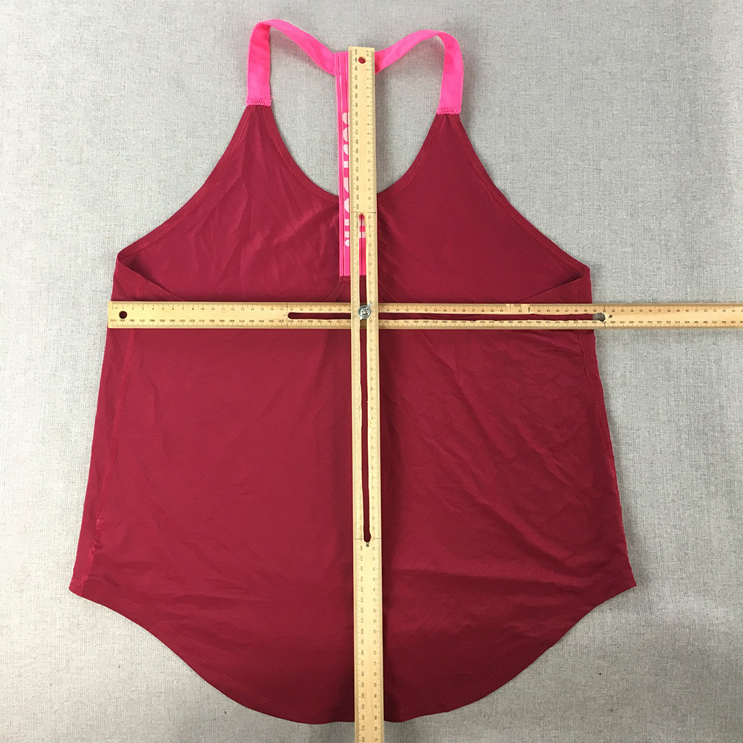 Nike Womens Tank Top Size L Red Pink Sleeveless Singlet Shirt