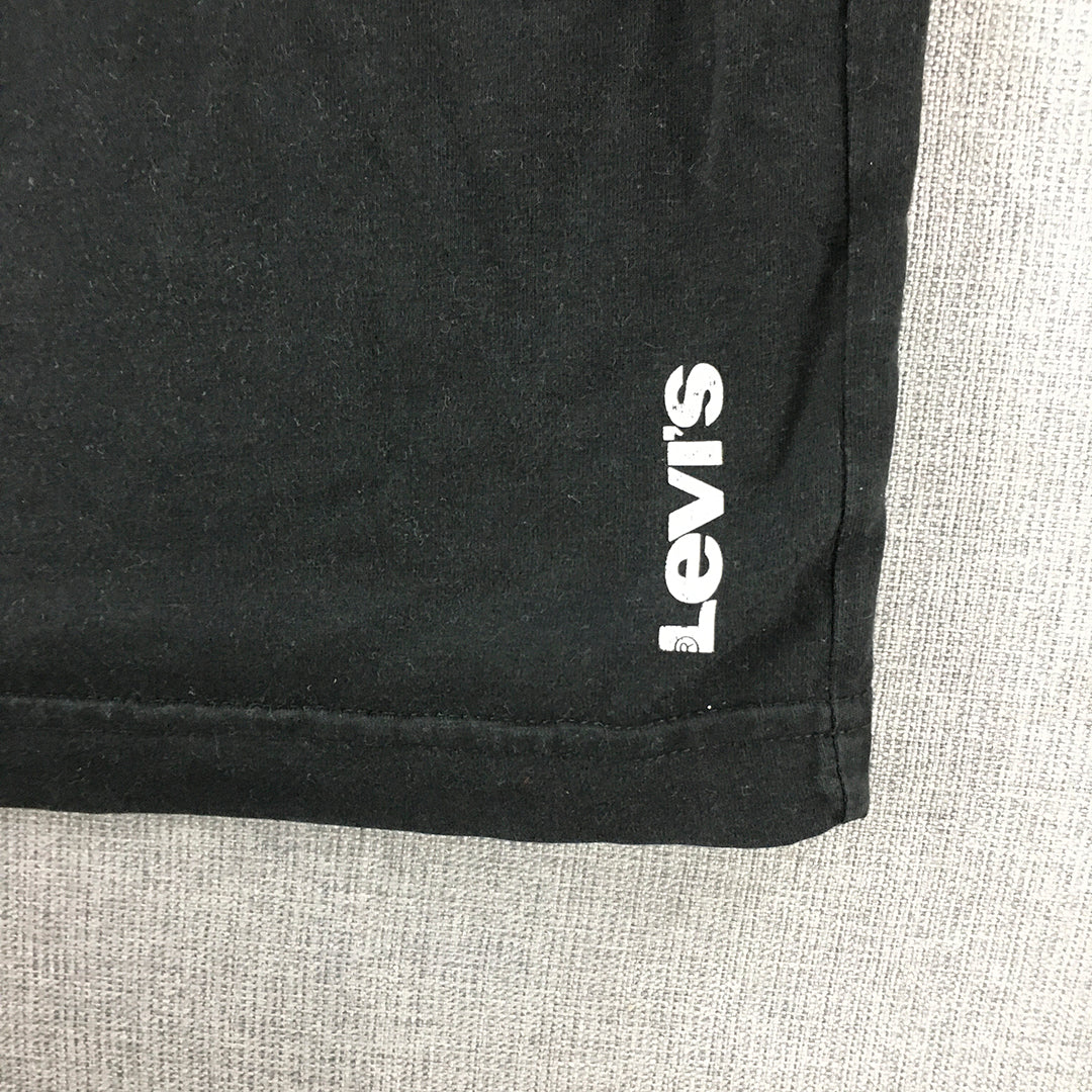 Levi's Mens T-Shirt Size M Black Short Sleeve Logo Tee