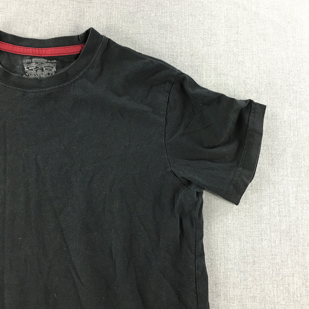 Levi's Mens T-Shirt Size M Black Short Sleeve Logo Tee