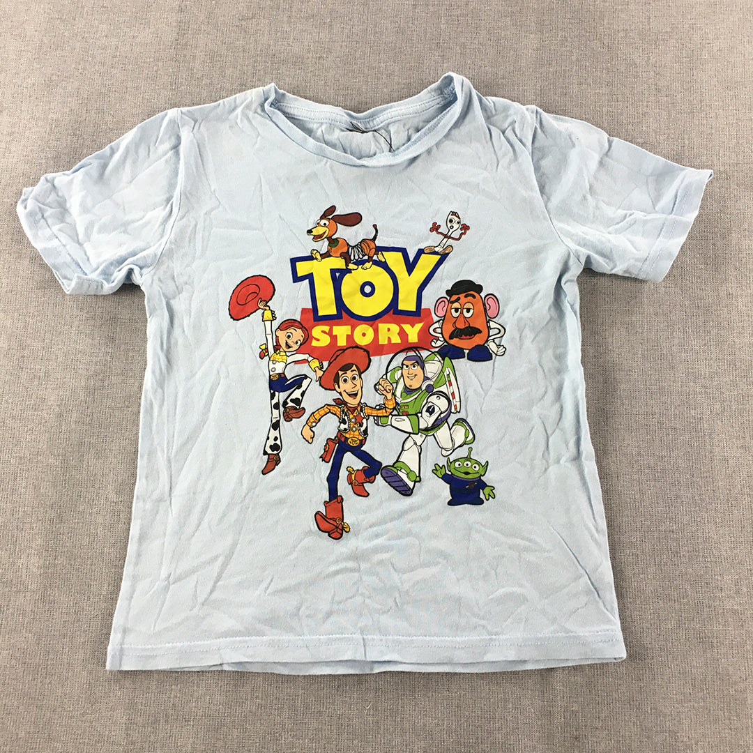 Toy Story Kids Boys T-Shirt Size 3 - 4 Years Blue Short Sleeve Top