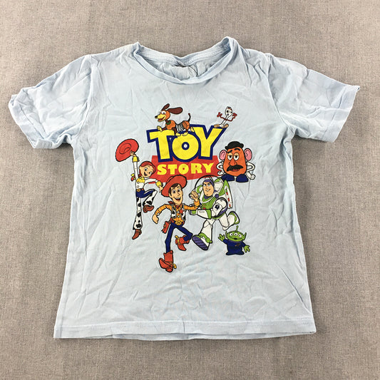 Toy Story Kids Boys T-Shirt Size 3 - 4 Years Blue Short Sleeve Top