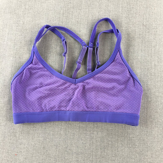 Lorna Jane Womens Sports Bra Size XS Purple Activewear Gym Top