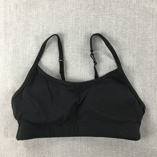 Lorna Jane Womens Sports Bra Size S Black Cropped Top