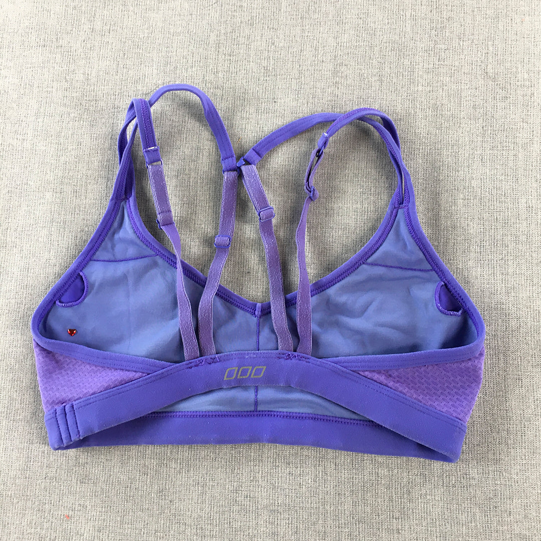 Lorna Jane Womens Sports Bra Size XS Purple Activewear Gym Top