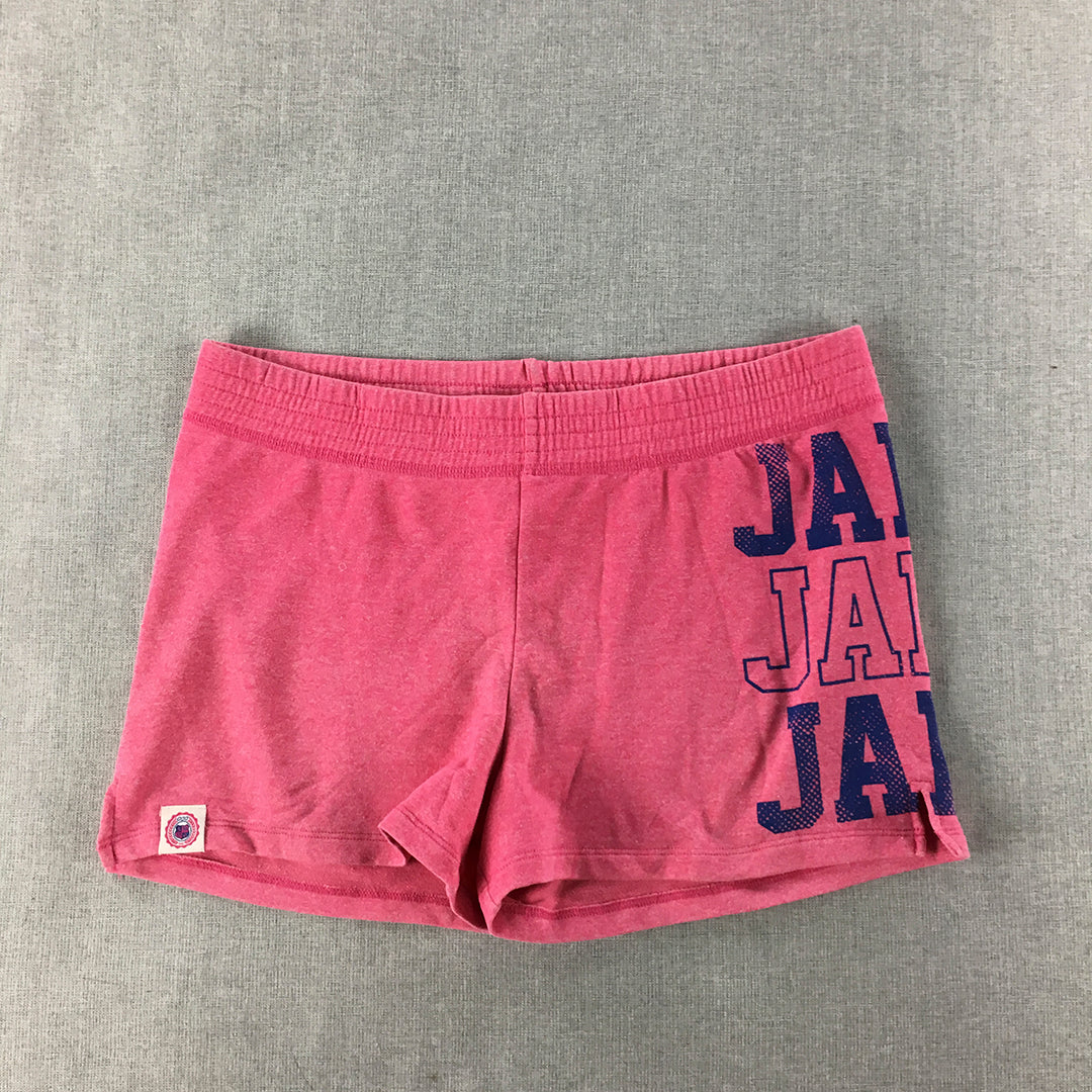 Lorna Lane Womens Shorts Size XS Pink Logo Elastic Waist