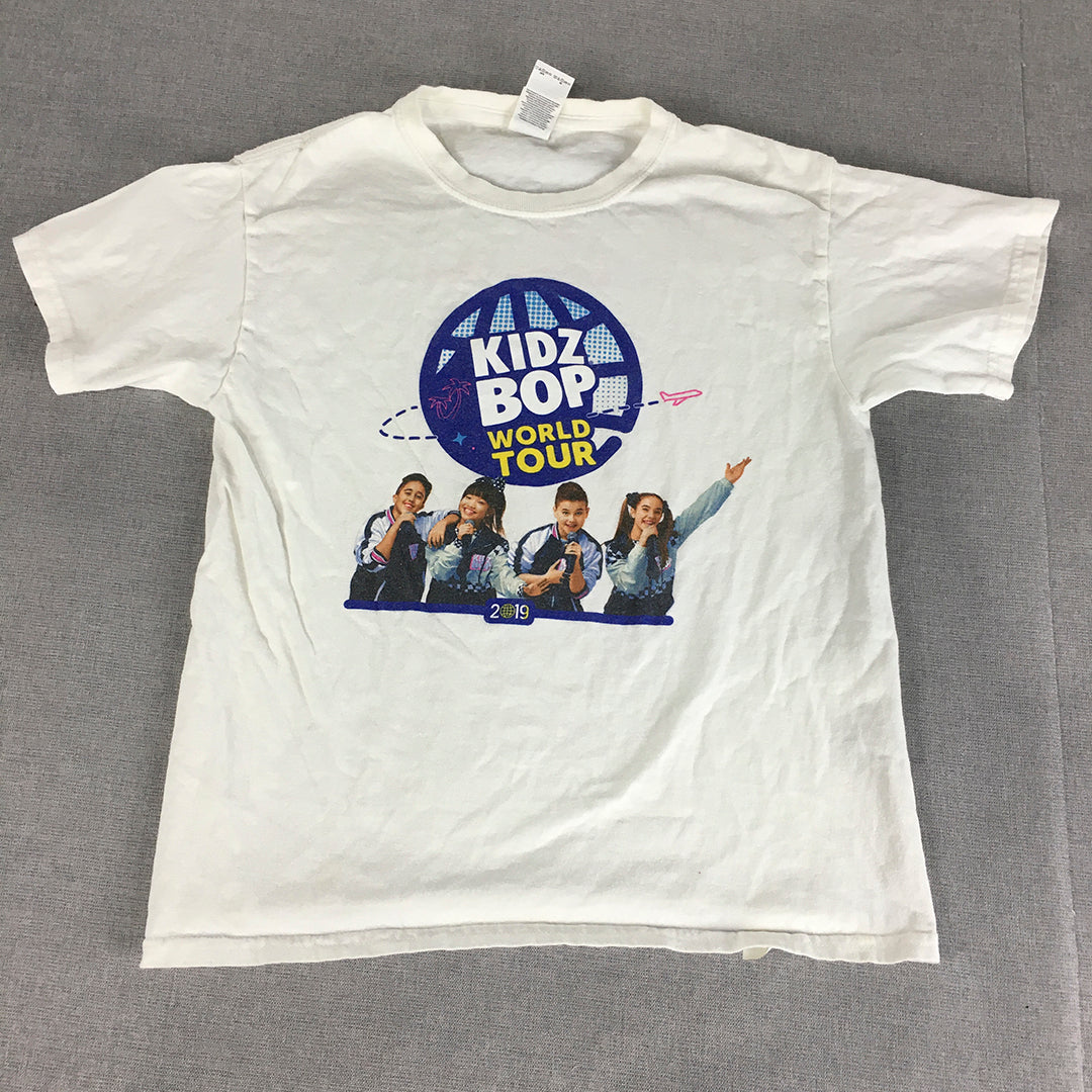 Kidz Bop World Tour 2019 T-Shirt Youth Size M (10 - 12 Years) White