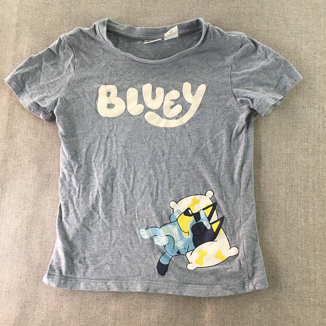 Bluey Kids Boys T-Shirt Size 6 Blue Short Sleeve Top