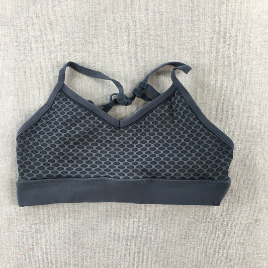 Lorna Jane Womens Sports Bra Size XS Grey Activewear Gym Top