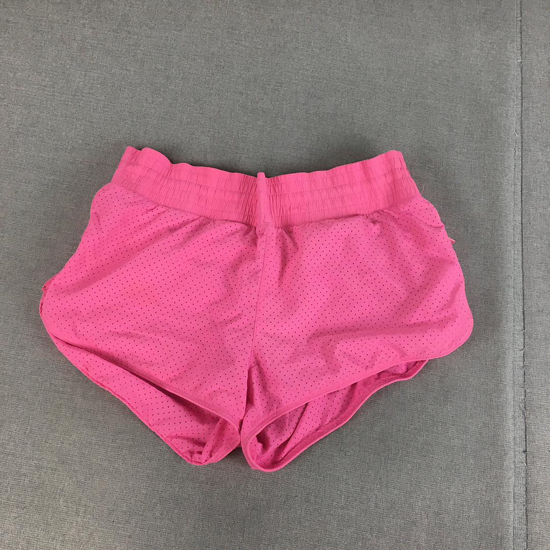 Lorna Jane Womens Shorts Size S Pink Elastic Waist