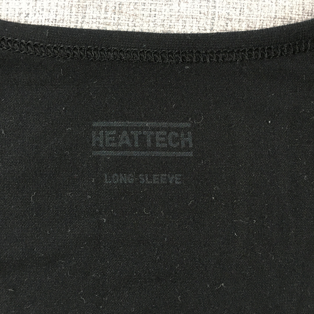 Uniqlo Heattech Womens Top Size L Black Long Sleeve Thermal Shirt