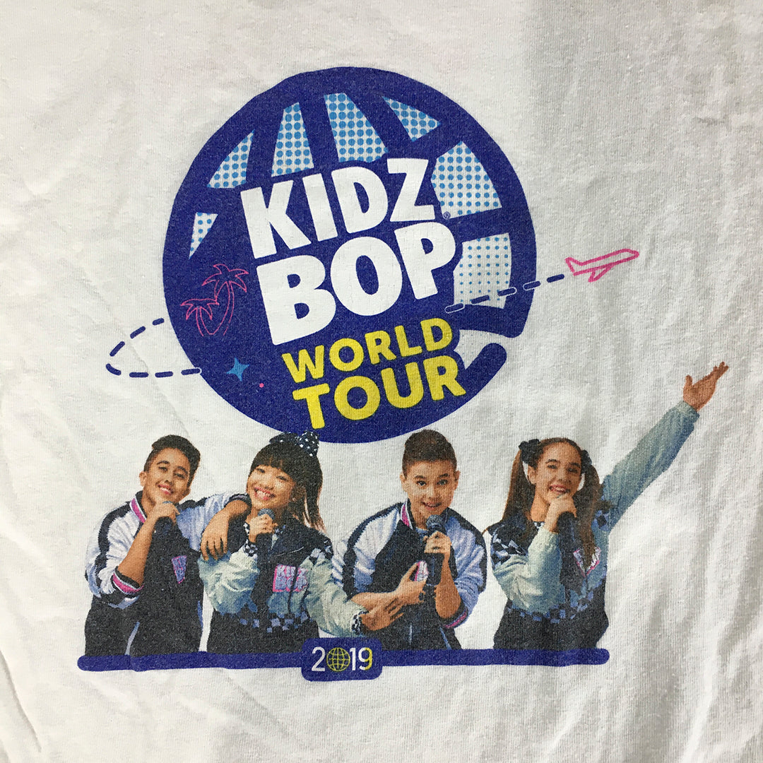 Kidz Bop World Tour 2019 T-Shirt Youth Size M (10 - 12 Years) White