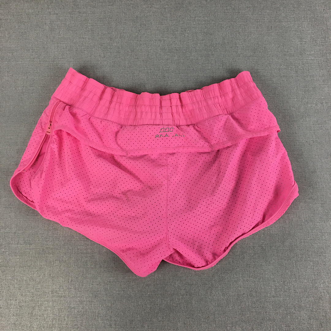 Lorna Jane Womens Shorts Size S Pink Elastic Waist